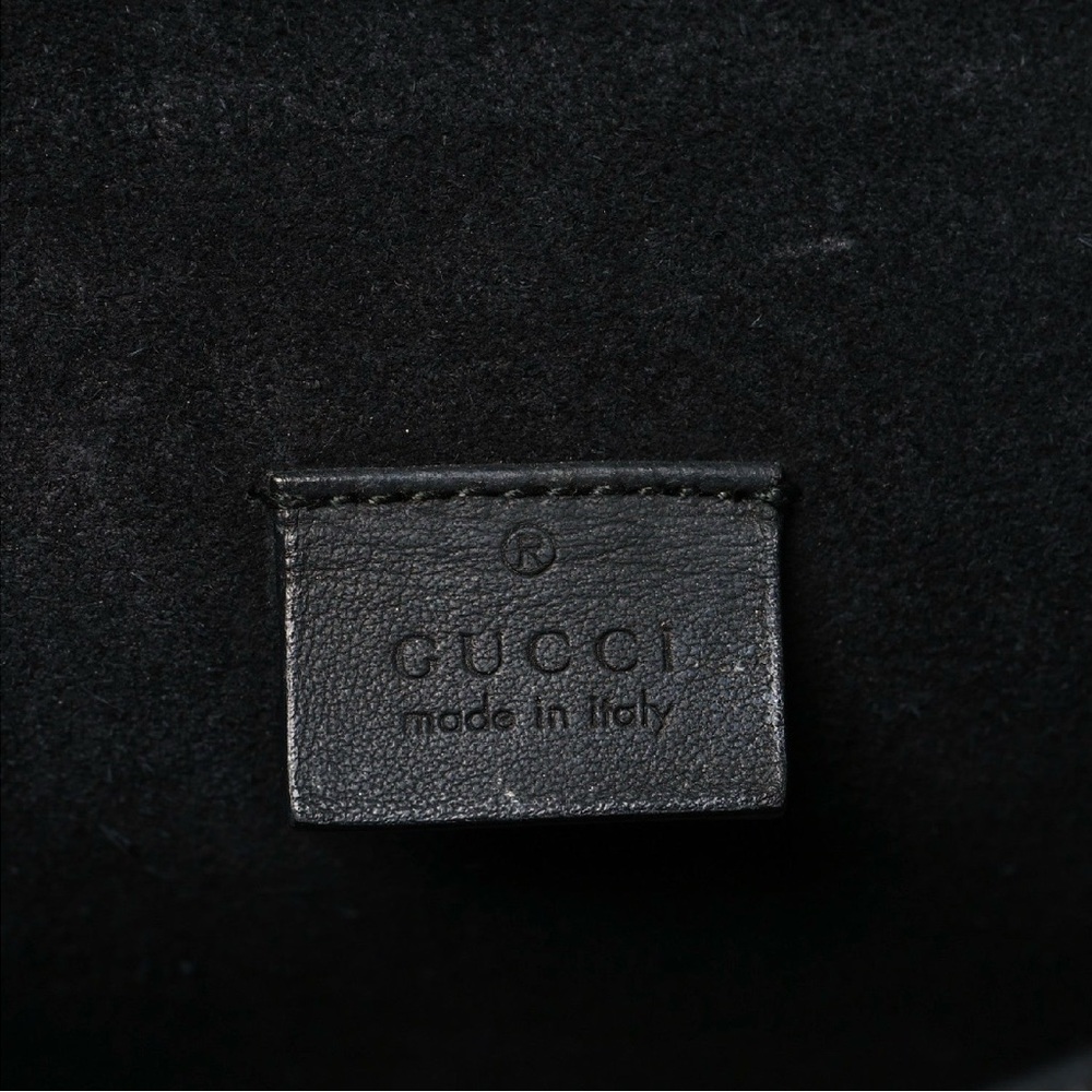 Gucci Beige and Black Monogram Crystal Dionysus Small Shoulder Bag - Picture 10 of 17